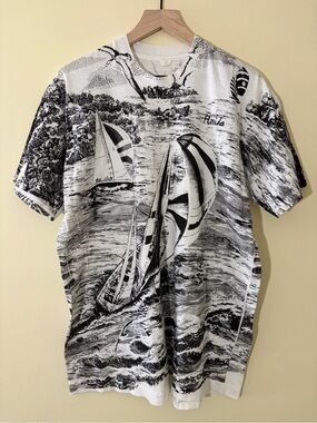 90s Single Stitch AOP Florida Sailing T-Shirt